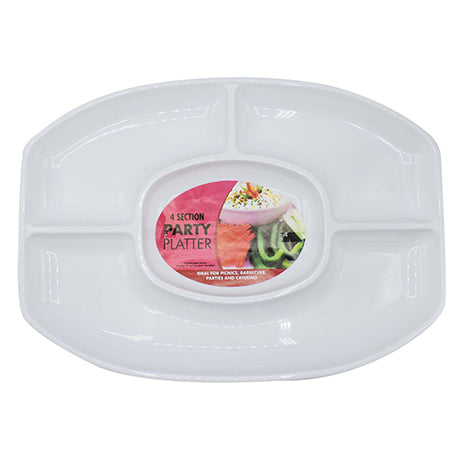 Serving Platter 4 Section Oval