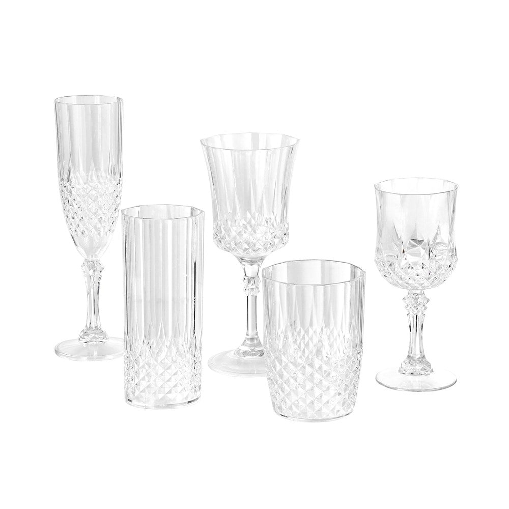 Crystal Deco Wine Glass 220ml