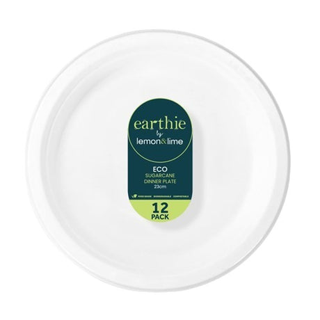 Sugarcane Dinner Plates – White
