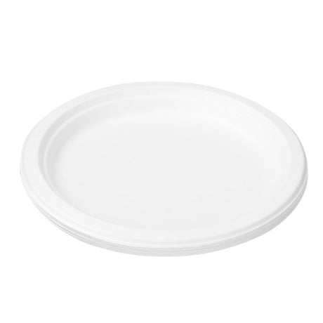 Sugarcane Dinner Plates – White