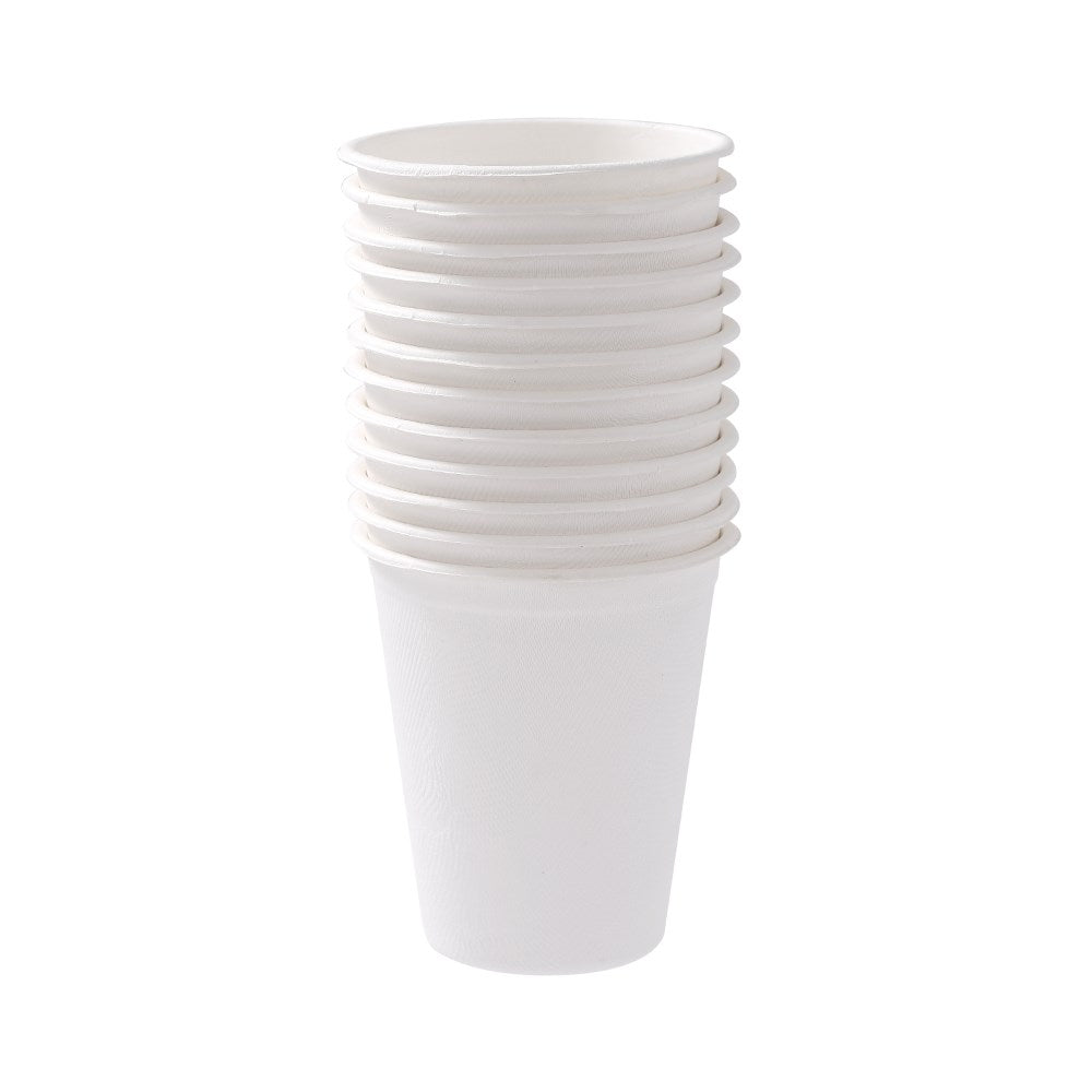 12 Pack Eco Sugarcane Cup 250ml - White