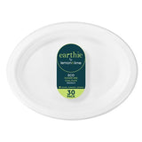Sugarcane Oval Plates – White 30 Pack