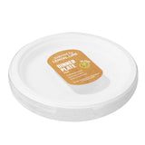 30 Pack Sugarcane Dinner Plates - White