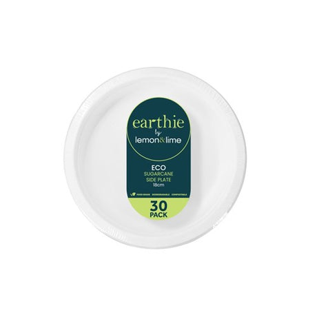 Sugarcane Side Plates – White 30 Pack