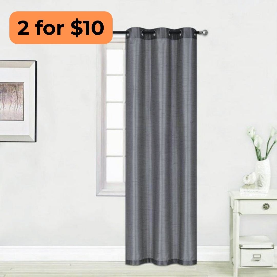 Faux Silk Curtain