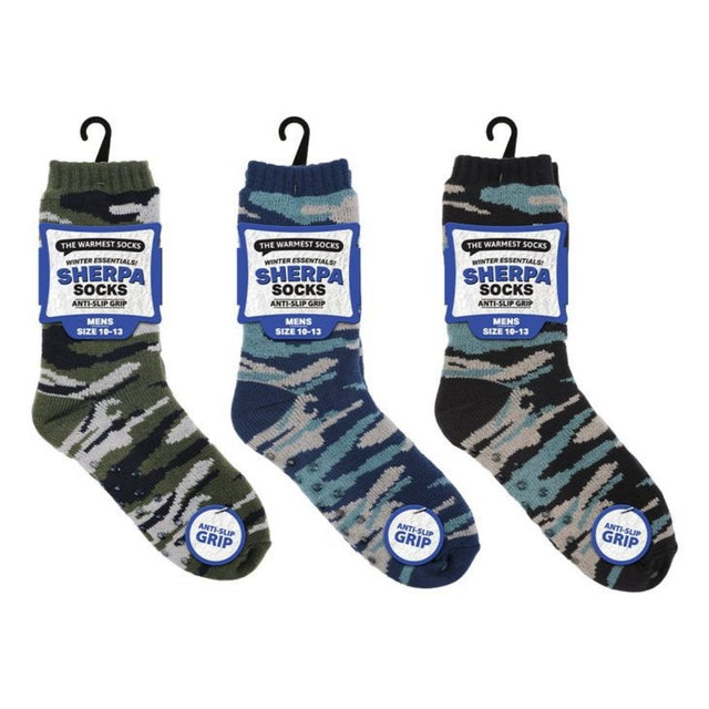 Men’s Sherpa Camo Mix Socks