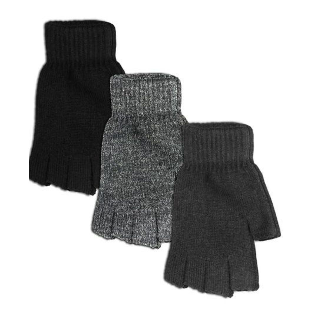 Men’s Fingerless Gloves - 3 Colours