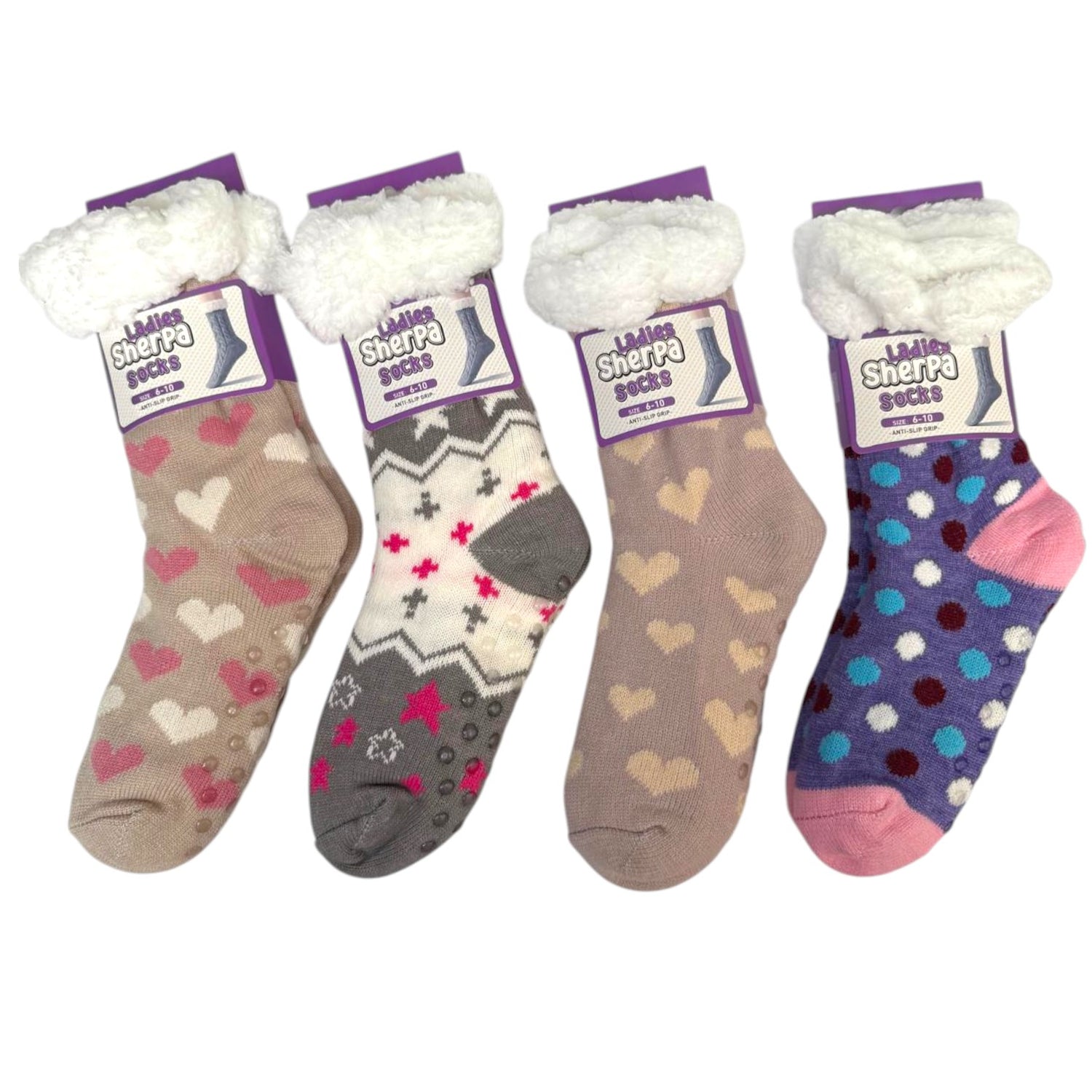 Womens Sherpa Socks Mega Mix