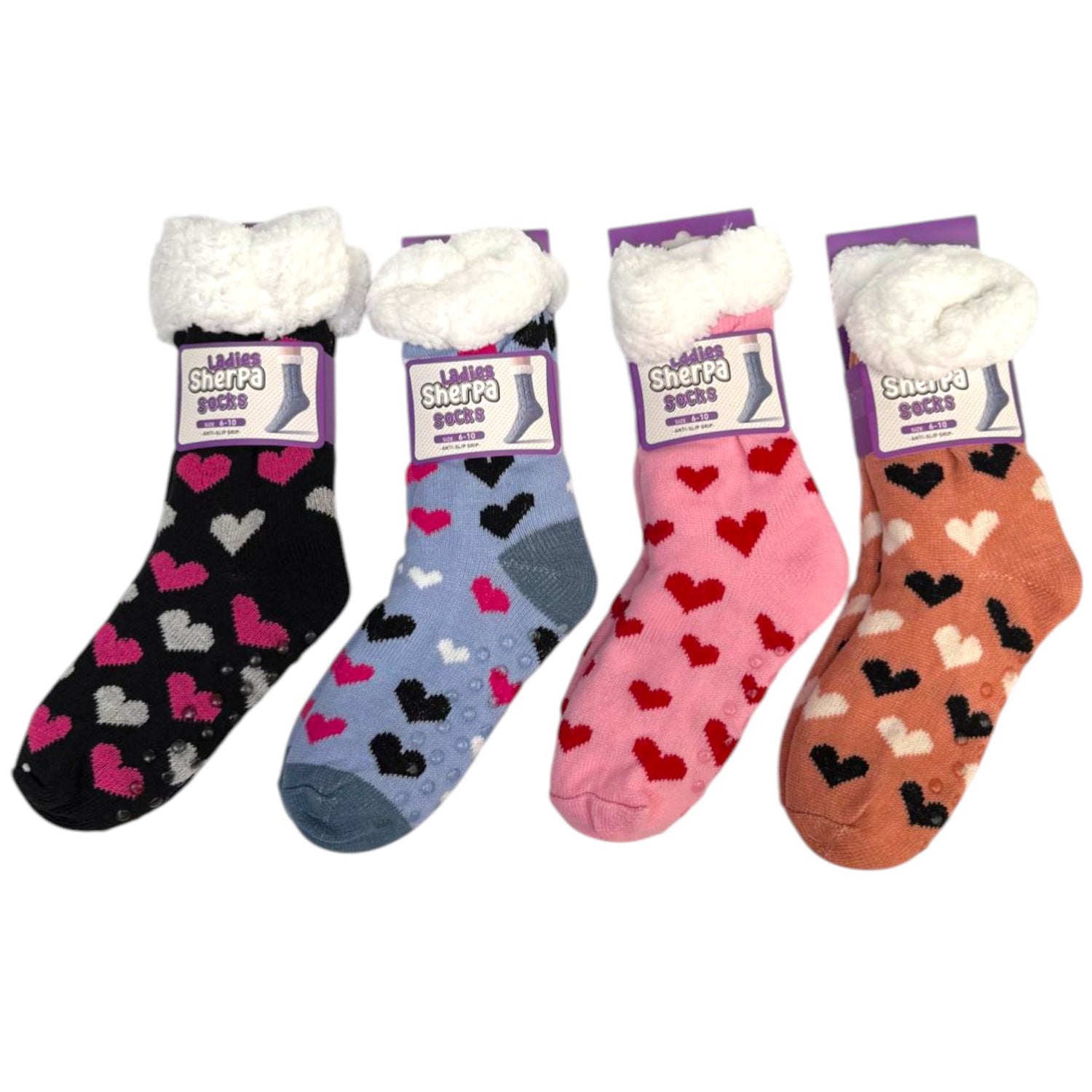 Womens Sherpa Socks Mega Mix