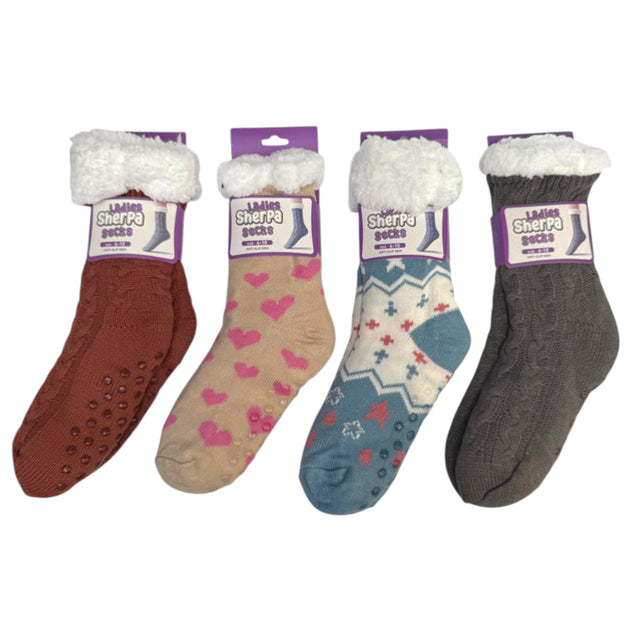 Womens Sherpa Socks Mega Mix