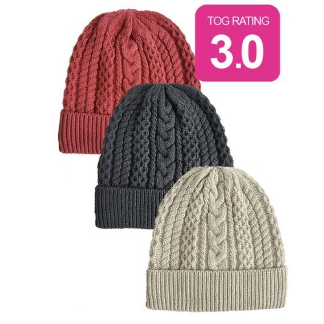 Women’s Heat Insulated Cable Beanie