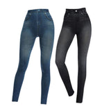 Women’s Denim Look Jeggings - 2 Colours