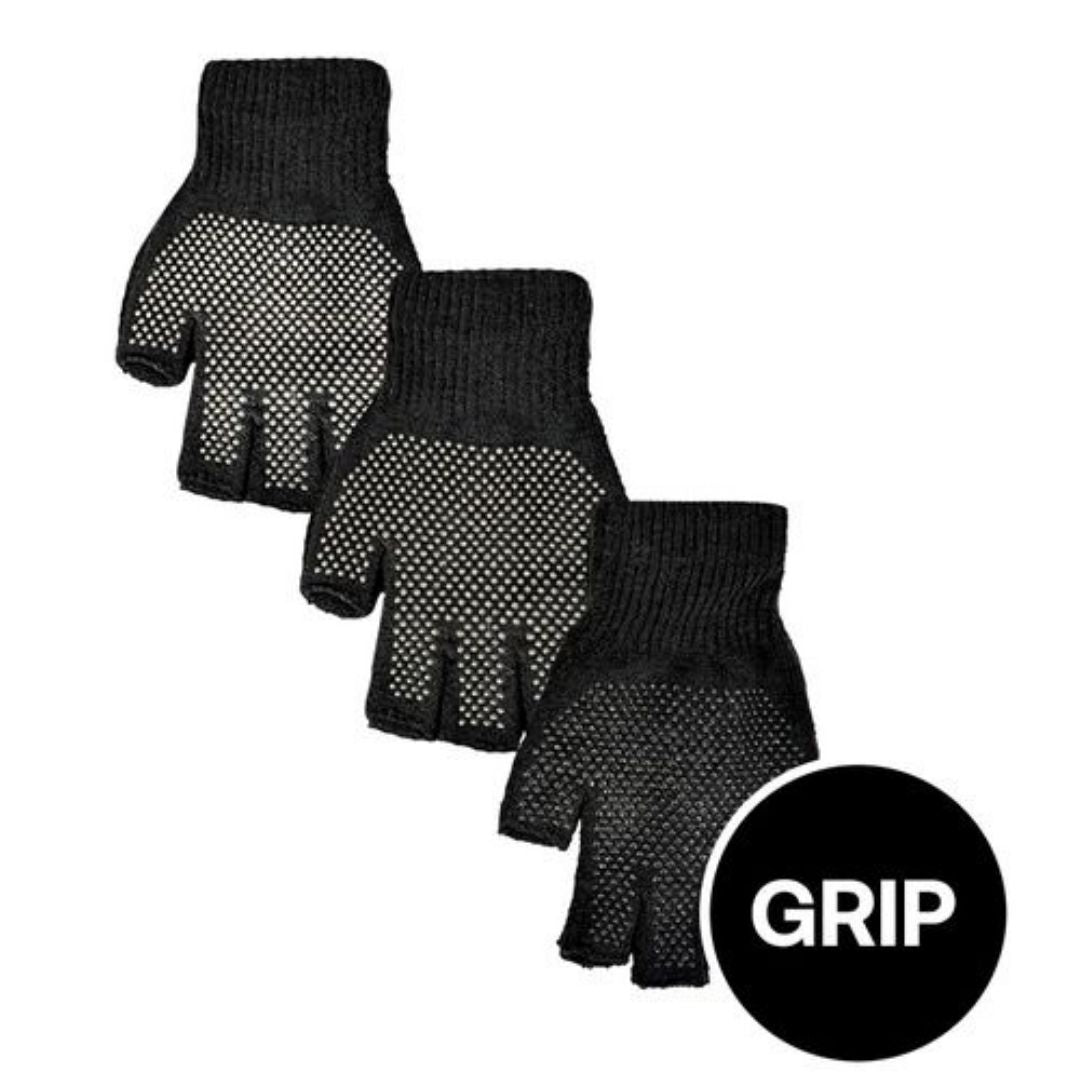 Adult Grip Fingerless Gloves