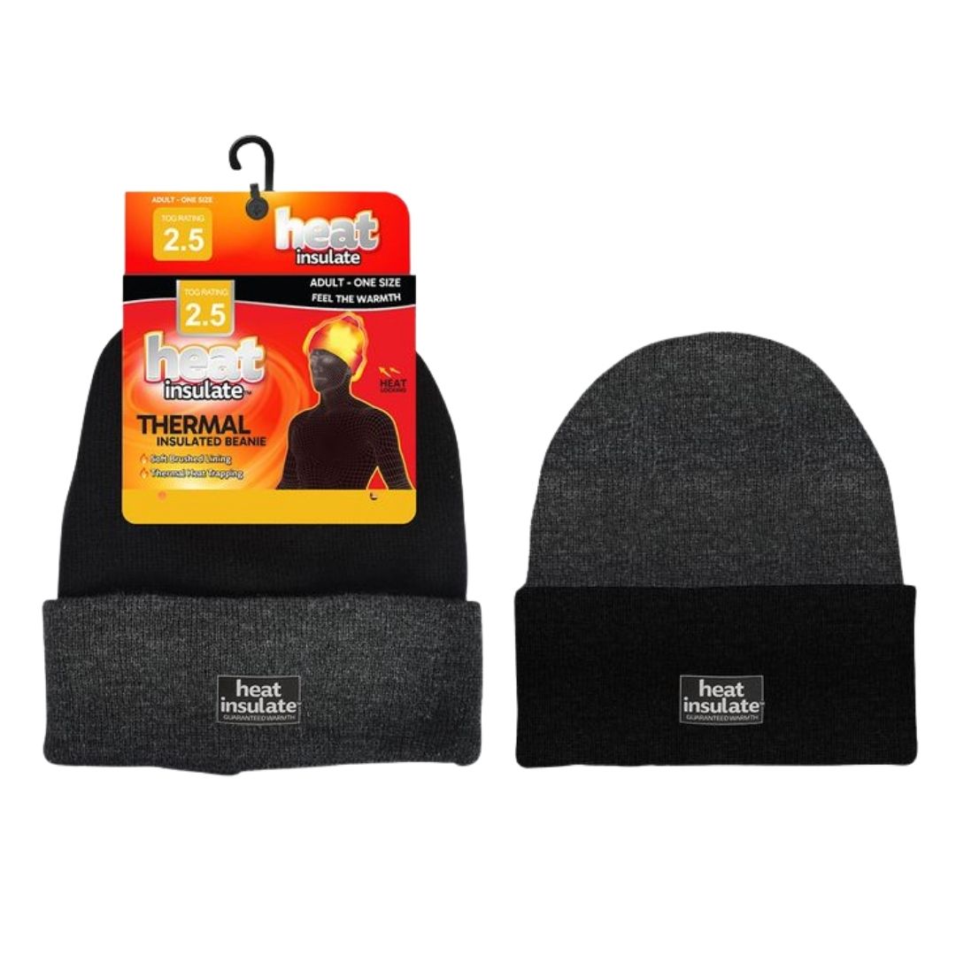 Heat Insulated Beanie with Fold
