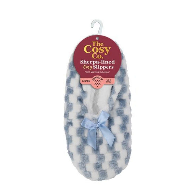 Check Print Footlet Slippers