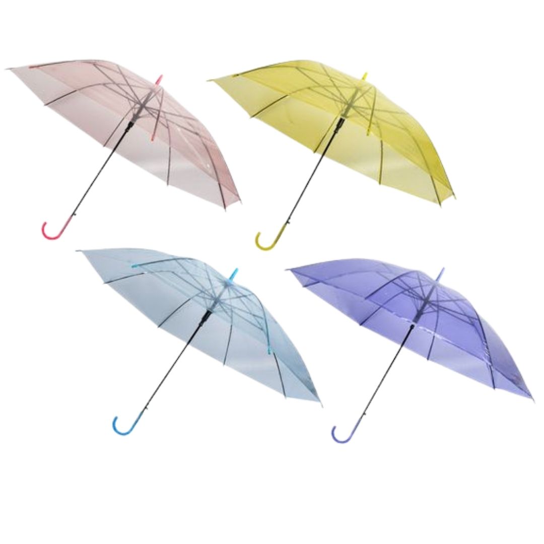 Coloured Transparent Umbrella