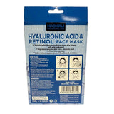 Face Mask - Hyaluronic Acid & Retinol Anti-Ageing Treatment 10 Pack