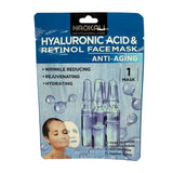 Face Mask - Hyaluronic Acid & Retinol Anti-Ageing Treatment 10 Pack