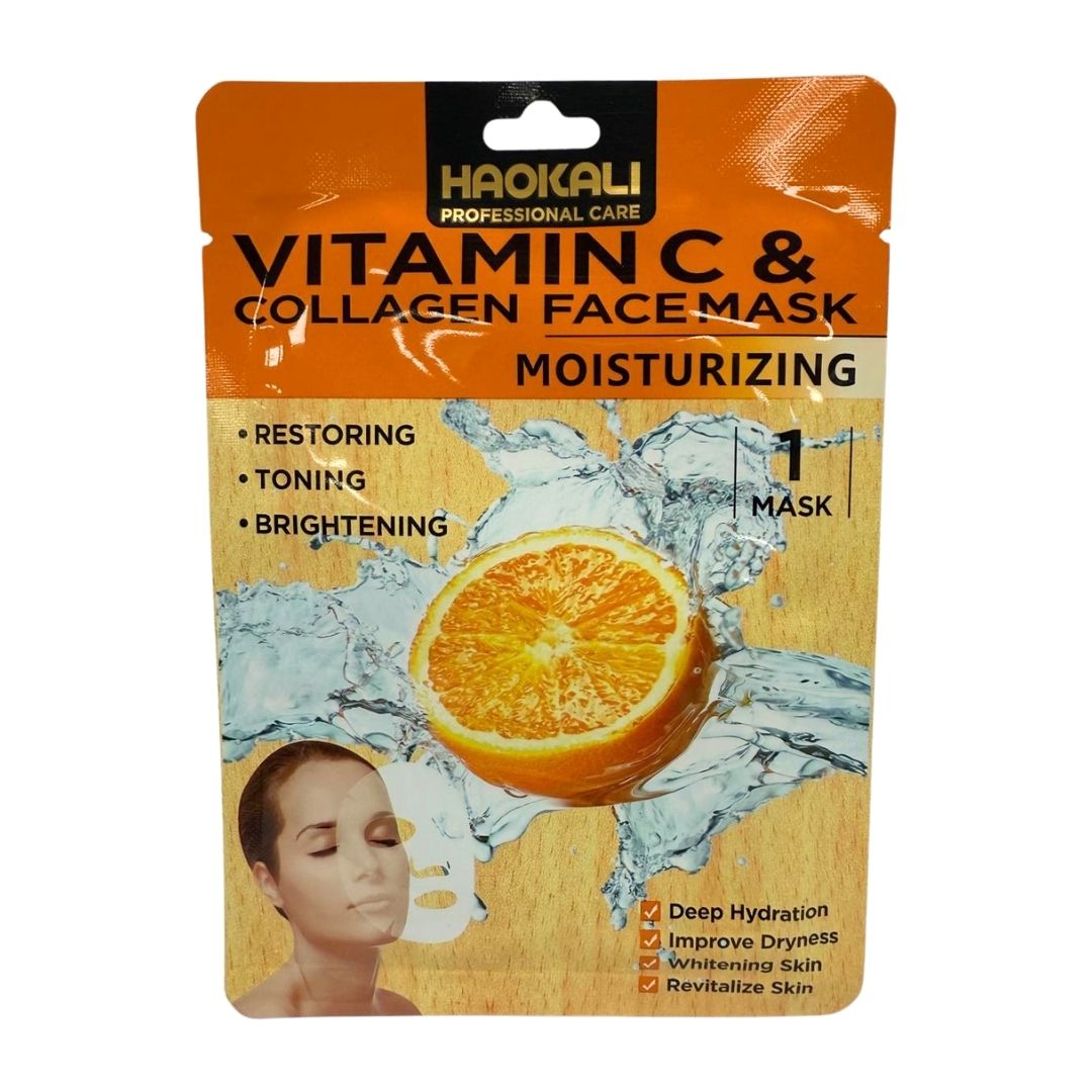Face Mask - Vitamin C & Collagen Moisturising Treatment 10 Pack