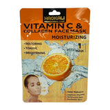 Face Mask - Vitamin C & Collagen Moisturising Treatment 10 Pack
