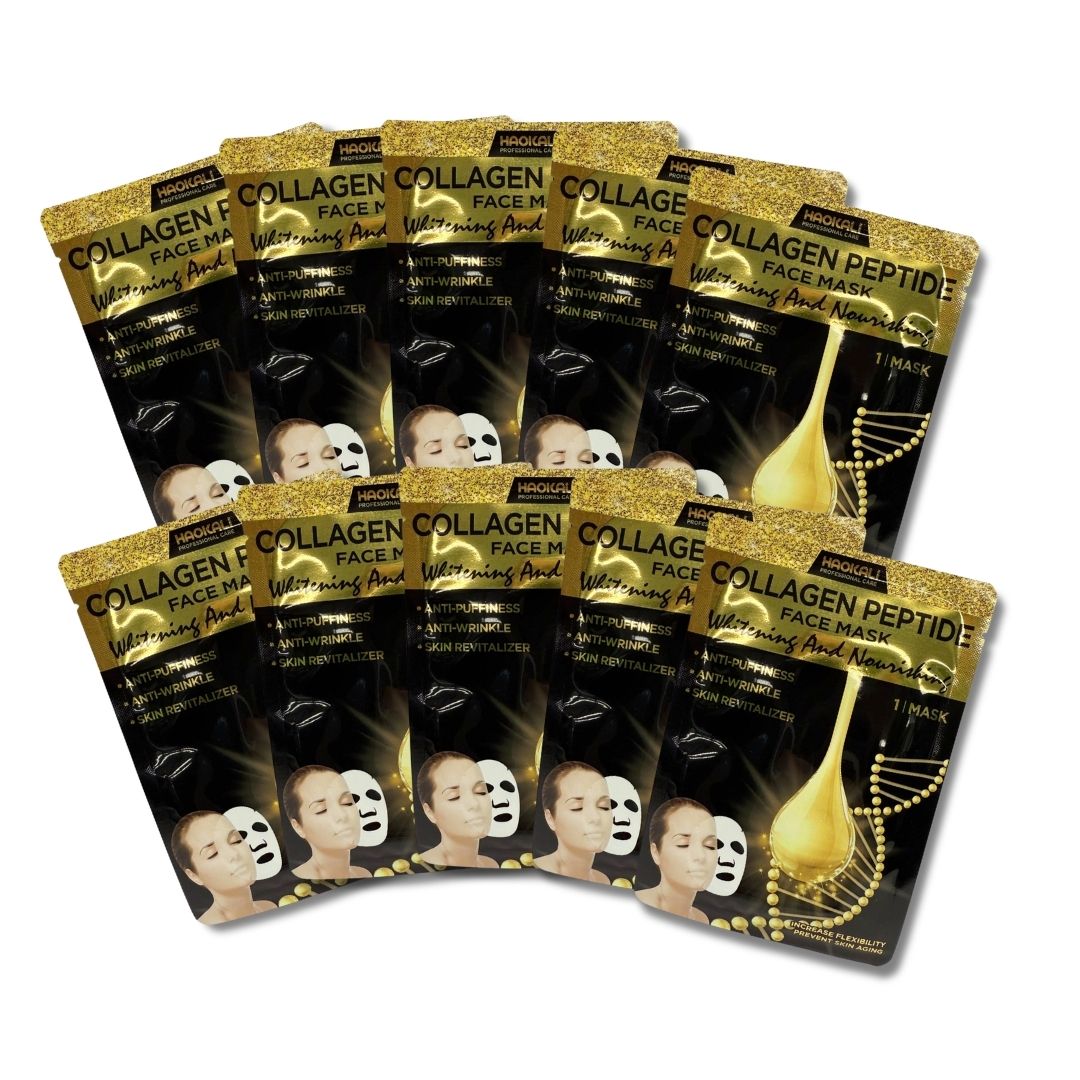 Face Mask - Collagen Peptide Whitening & Nourishing Treatment 10 Pack