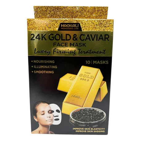 Face Mask - 24K Gold & Caviar Firming Treatment 10 Pack