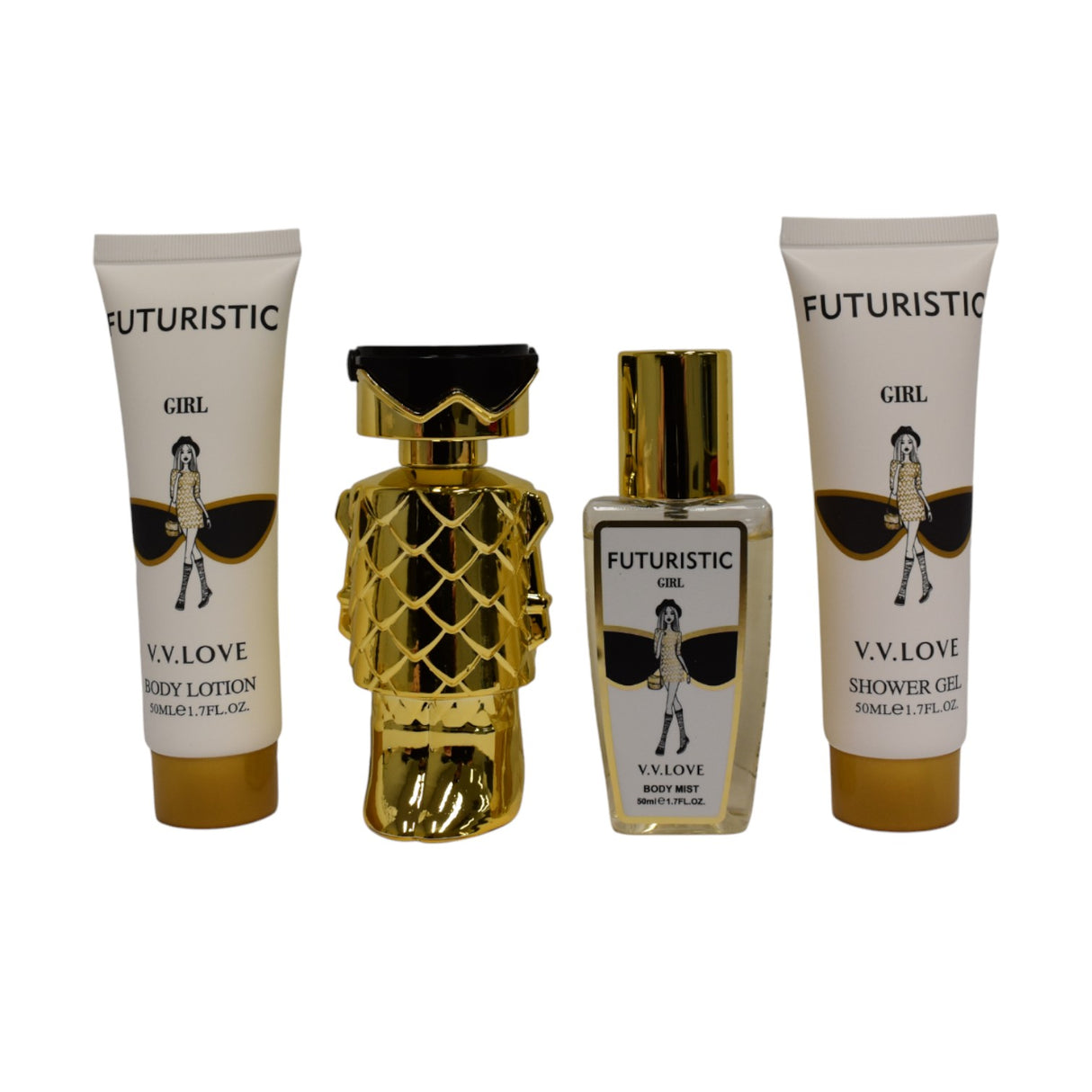 Perfume Gift Pack 4 Piece Set - Futuristic Girl