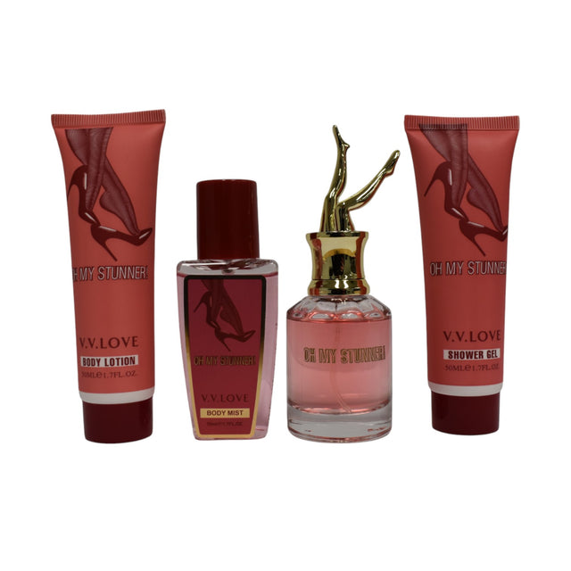 Perfume and Lotion Gift Pack - 4 Piece Set