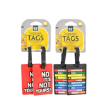 Silicone Luggage Tags Pk 2