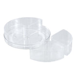 Crystal Round Turntable With 4 Bins 23.5cm