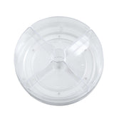 Crystal Round Turntable With 4 Bins 23.5cm