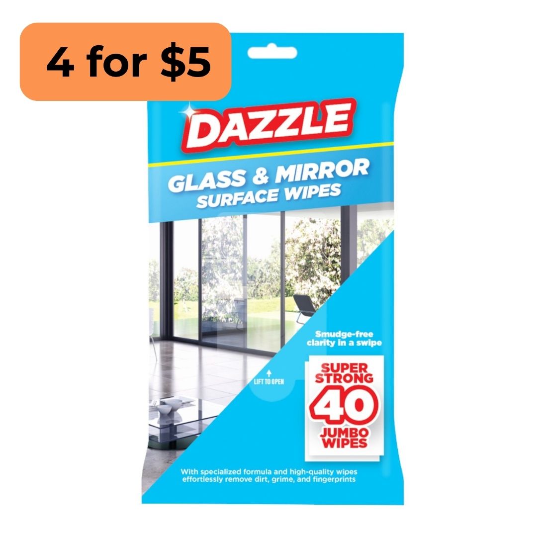 Dazzle Glass & Mirror Wipes