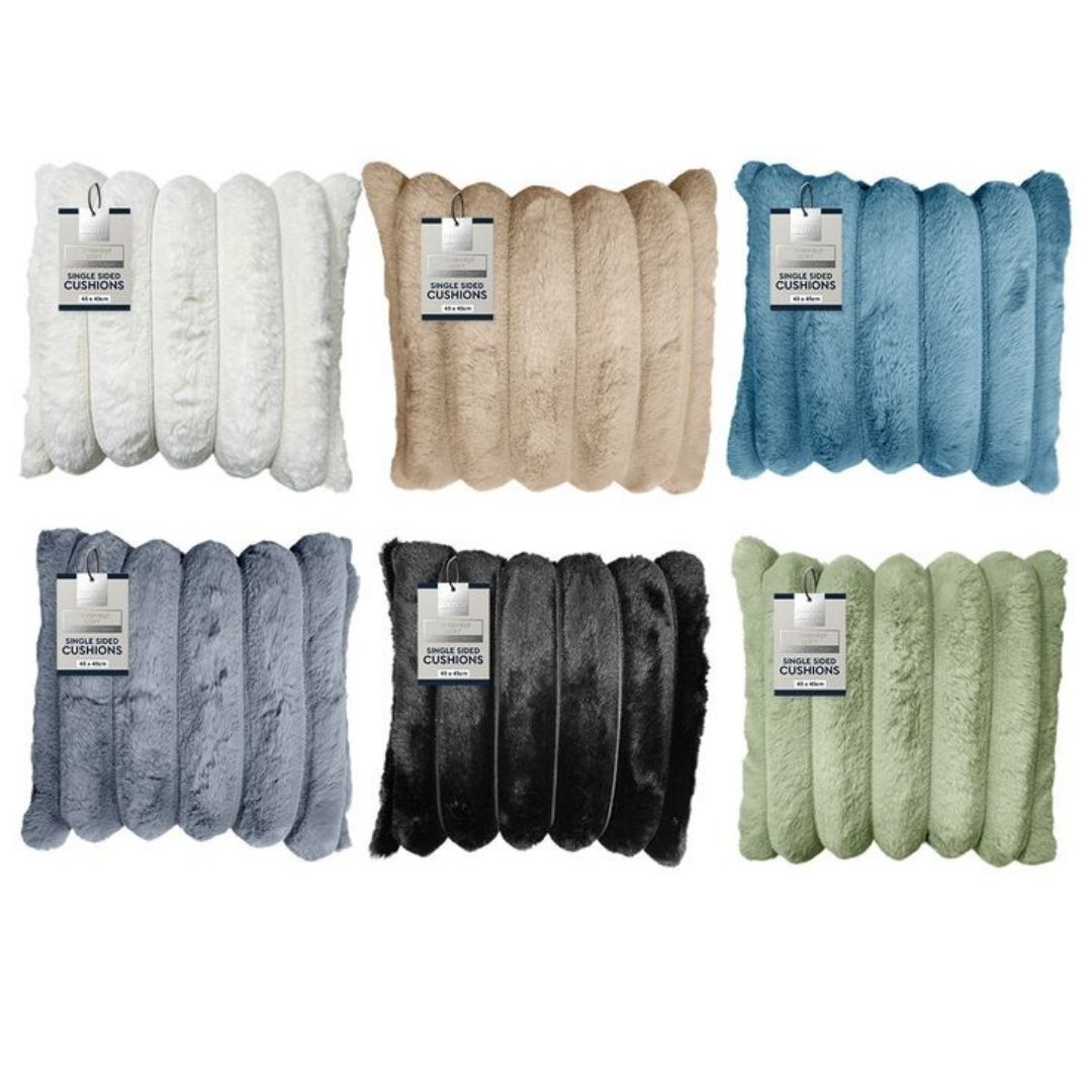 Plush Cushion - 45 x 45cm - 6 Colours