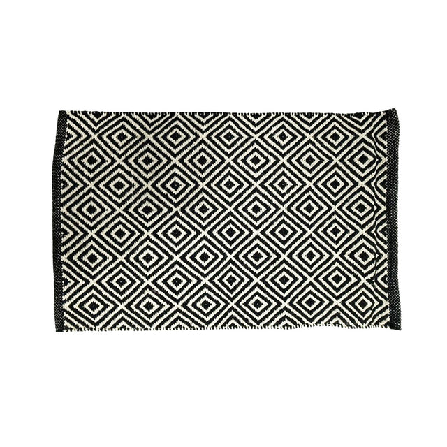 Handloom Floor Mat - Diamond Design