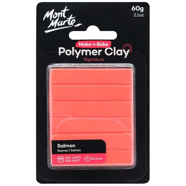 60g Polymer Clay - Salmon - Mont Marte