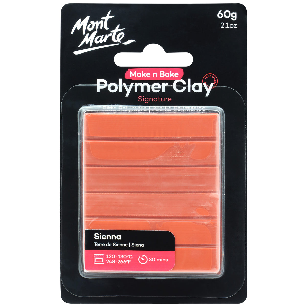 60g Polymer Clay - Sienna - Mont Marte
