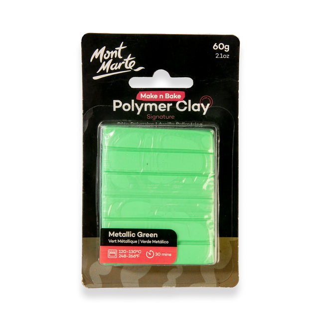 60g Polymer Clay - Metallic Green - Mont Marte