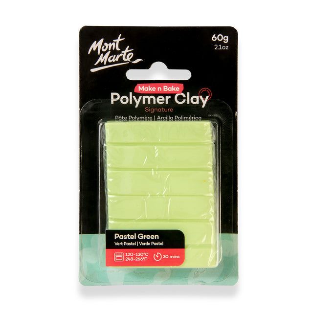 60g Polymer Clay Signature - Pastel Green - Mont Marte