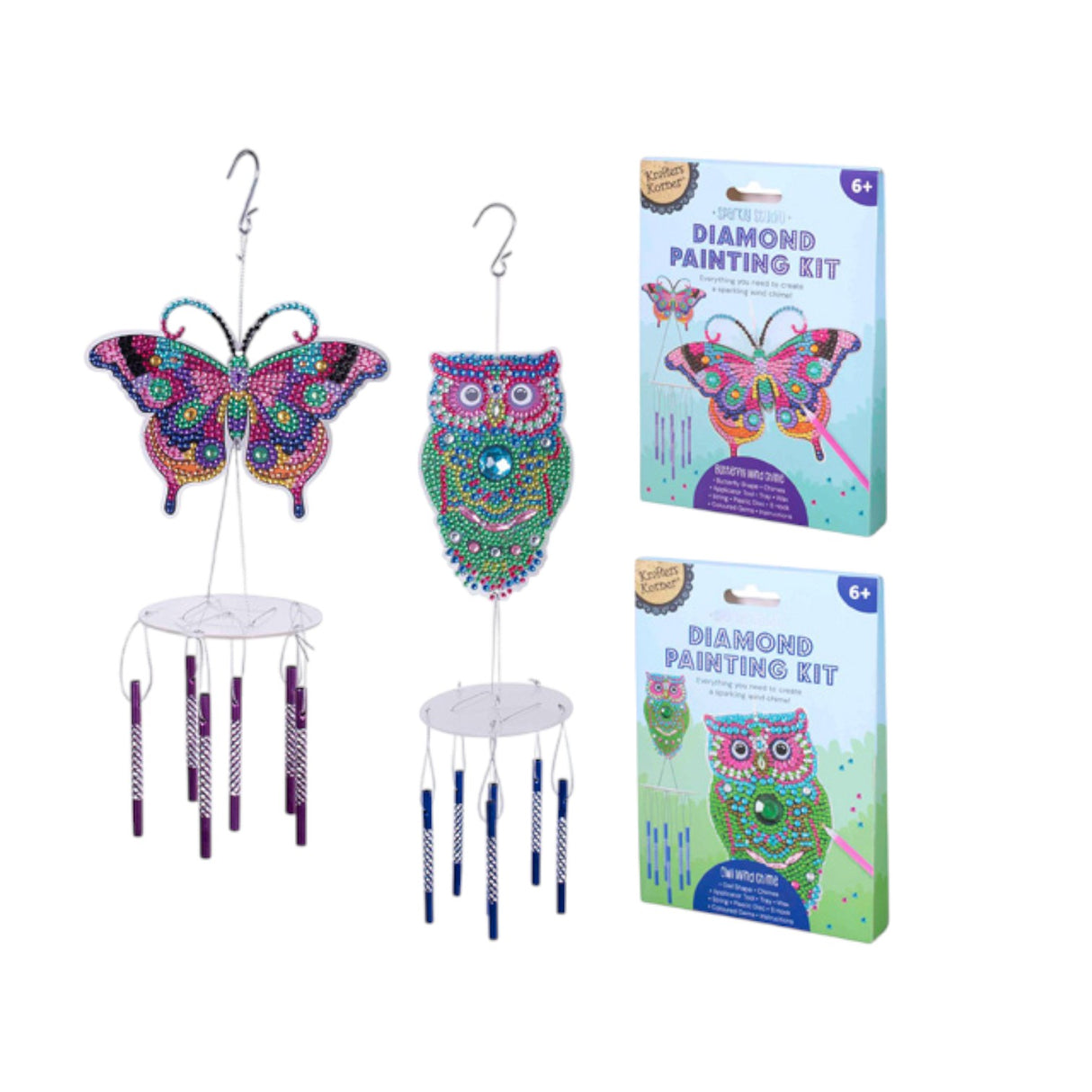 DIY Diamond Painting Wind Chime Kit