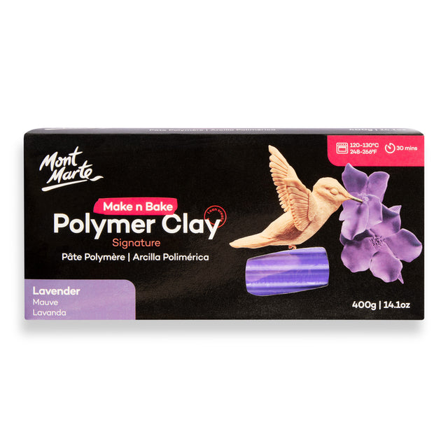 400g Polymer Clay - Lavender - Mont Marte