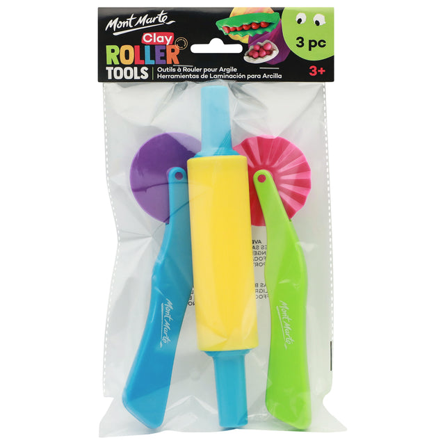 3 Piece Clay Roller Tool Set - Mont Marte
