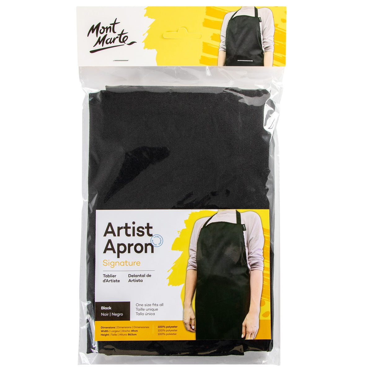 Artist Apron - Black - Mont Marte