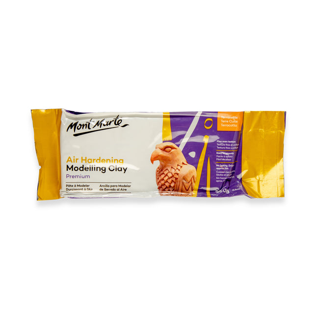 Air Hardening Modelling Clay 250g - Terracotta - Mont Marte