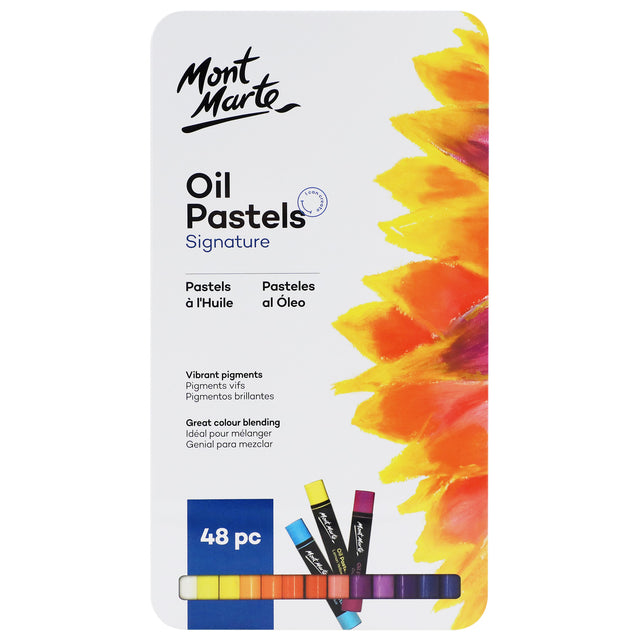 48 Pack Oil Pastels Set - Assorted - Mont Marte