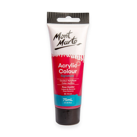 Acrylic Paint Rose Madder 75ml - Mont Marte