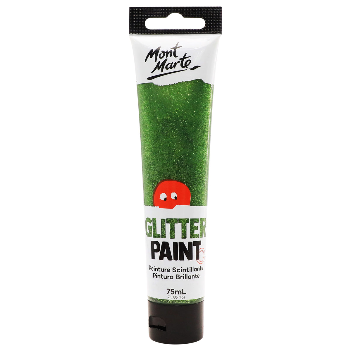 Glitter Paint 75ml - Light Green - Mont Marte