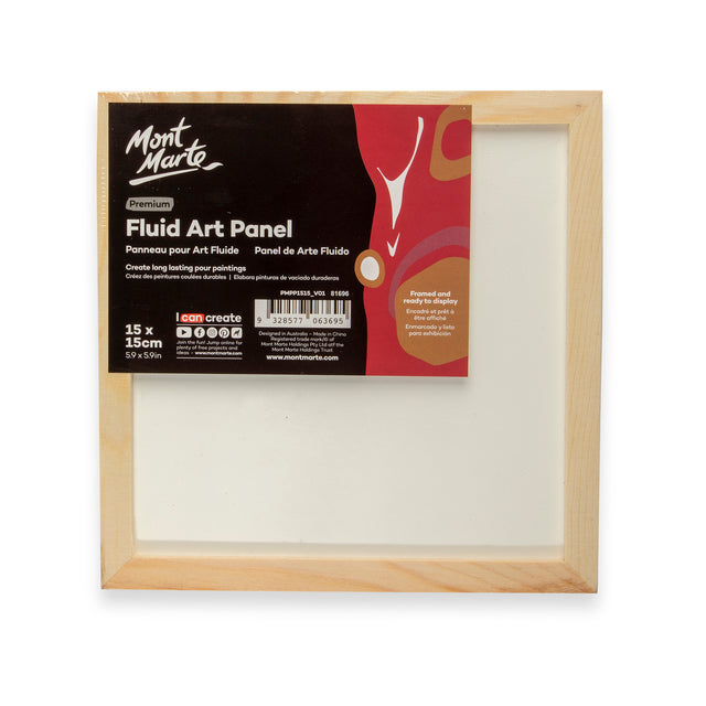 Fluid Art Panel 15 x 15cm - Mont Marte