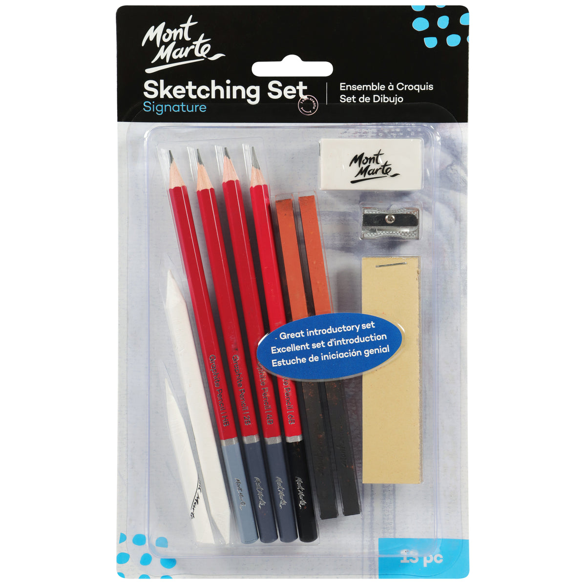 Mont Marte Signature 13 Piece Sketching Set - Mont Marte