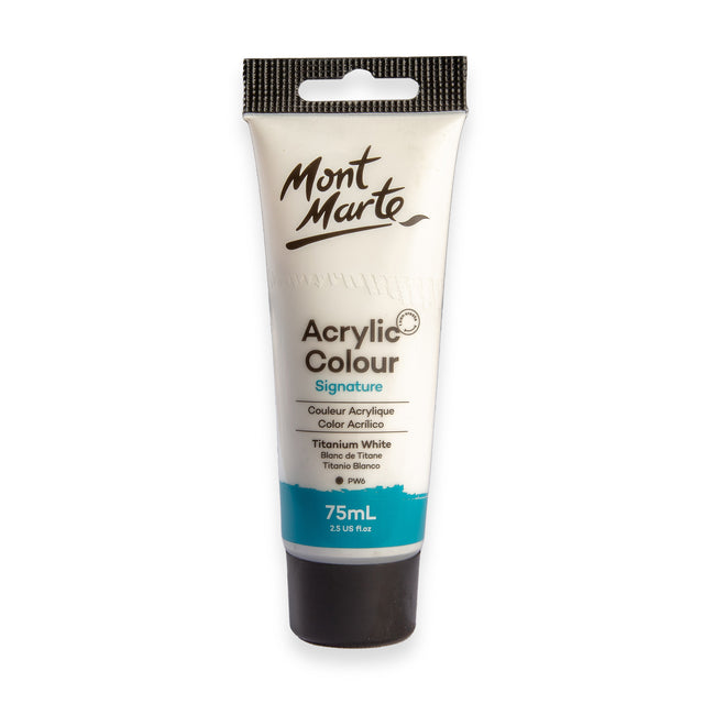 Acrylic Paint Titanium White 75ml - Mont Marte