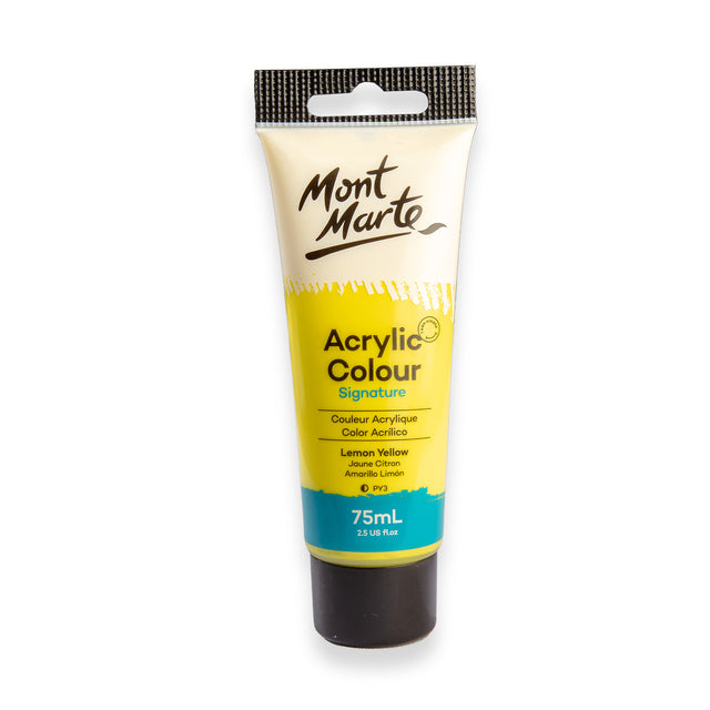 Acrylic Paint Lemon Yelllow 75ml - Mont Marte